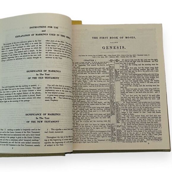 Vtg Family Heirloom Holy Bible Master Reference Red Letter Edition KJV Hardcover - Picture 9 of 13